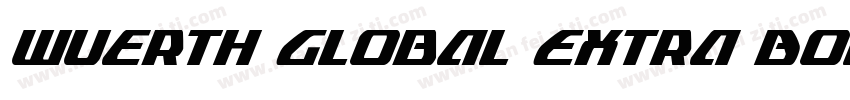Wuerth Global Extra Bold Condensed字体转换